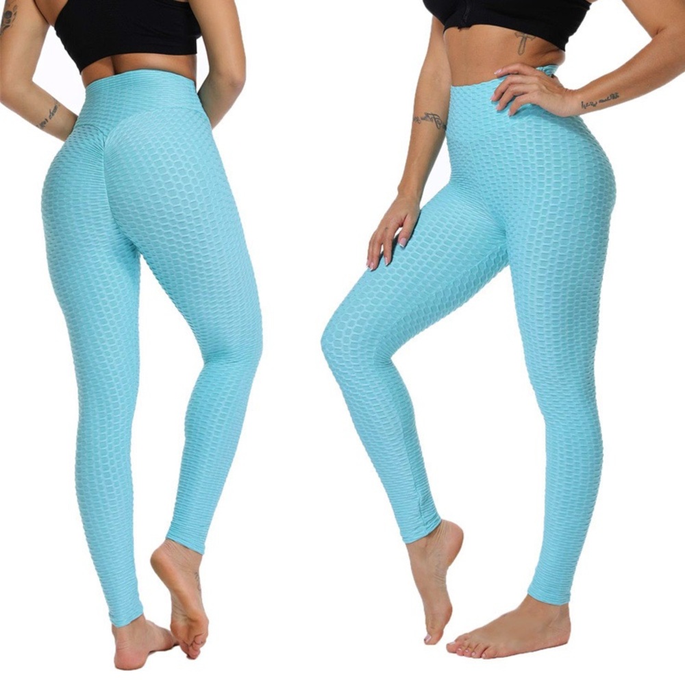 Anti Cellulite Teal Workout Fit Leggings